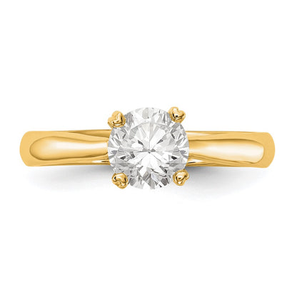 True Origin 14k 3/4 carat Certified Complete Lab Grown Diamond VS/SI+ G+ Round Solitaire Engagement Ring
