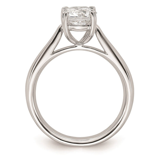 14k White Gold 1.25 carat (7.00 mm) 4-Prong Round Solitaire Engagement Ring Mounting