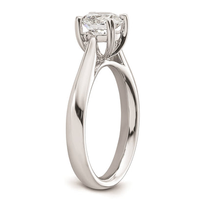14k White Gold 1.25 carat (7.00 mm) 4-Prong Round Solitaire Engagement Ring Mounting