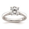 14k White Gold 1.5 carat (7.50 mm) 4-Prong Round Solitaire Engagement Ring Mounting