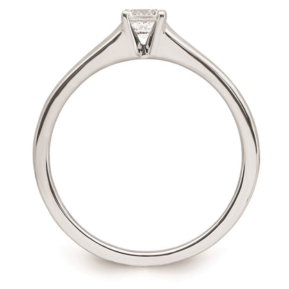 14k White Gold 1/4 carat (4.10 mm) 4-Prong Round Solitaire Engagement Ring Mounting
