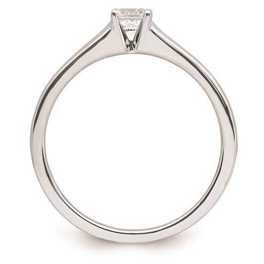 14k White Gold 1/4 carat (4.10 mm) 4-Prong Round Solitaire Engagement Ring Mounting
