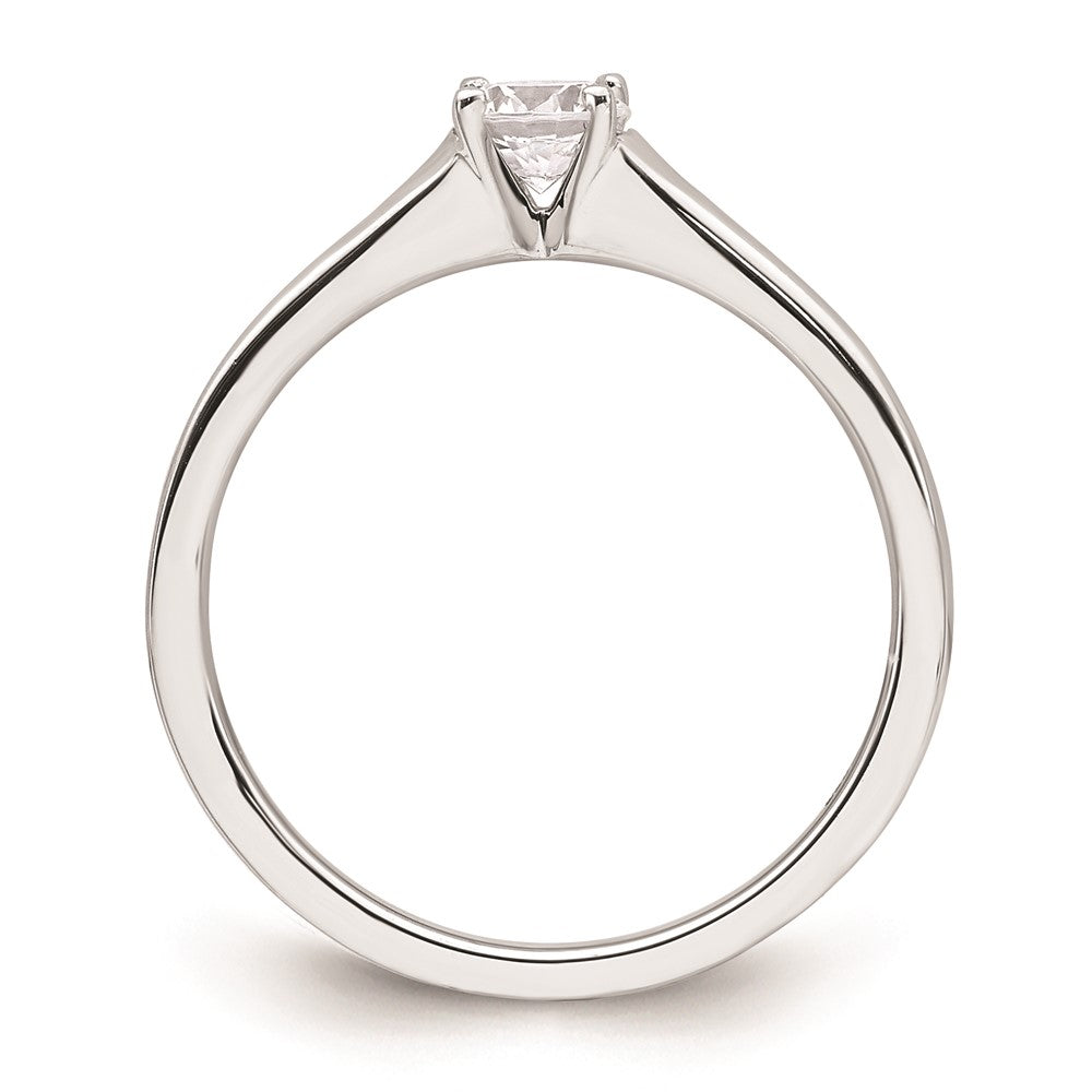 14k White Gold 1/3 carat (4.50 mm) 4-Prong Round Solitaire Engagement Ring Mounting