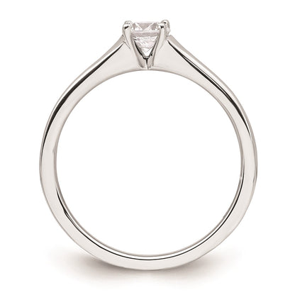 14k White Gold 1/3 carat (4.50 mm) 4-Prong Round Solitaire Engagement Ring Mounting