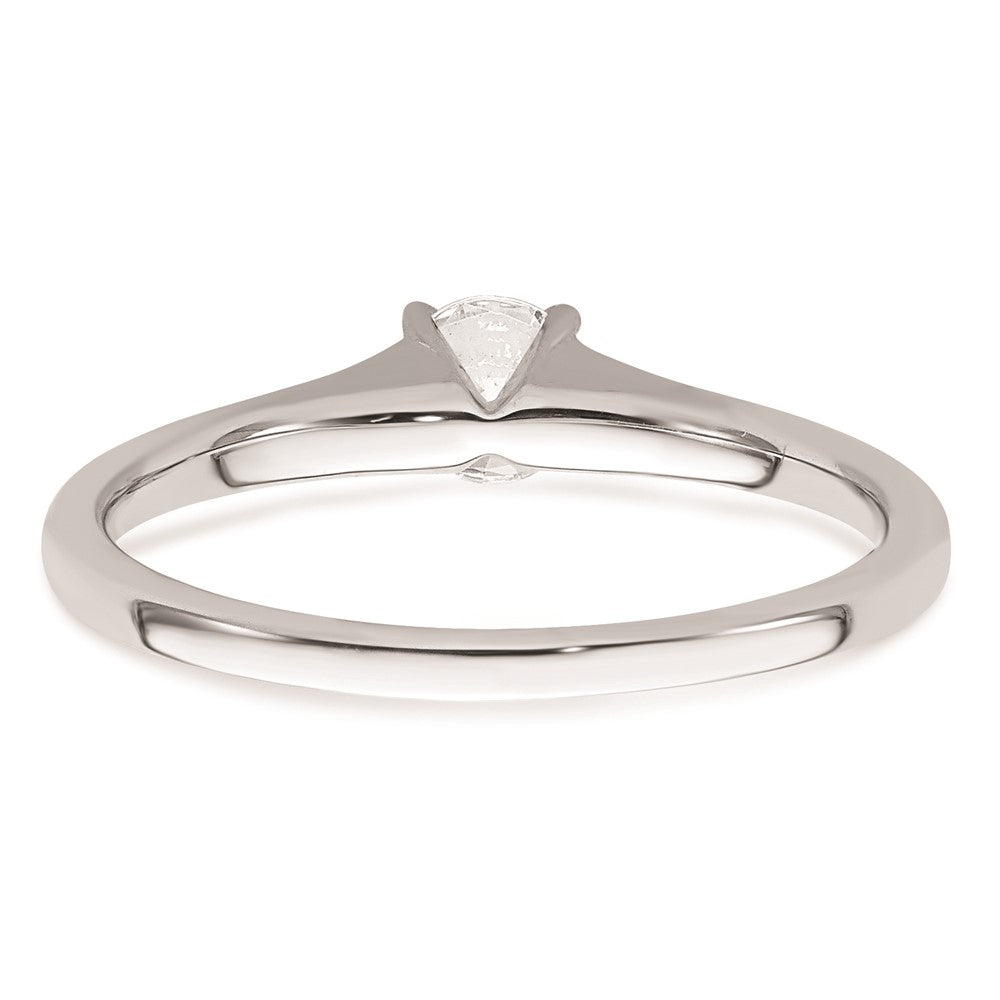 14k White Gold 1/3 carat (4.50 mm) 4-Prong Round Solitaire Engagement Ring Mounting