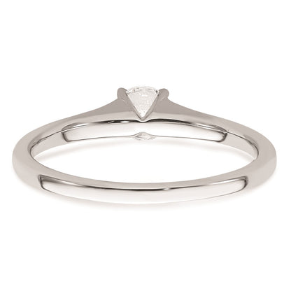 14k White Gold 1/3 carat (4.50 mm) 4-Prong Round Solitaire Engagement Ring Mounting