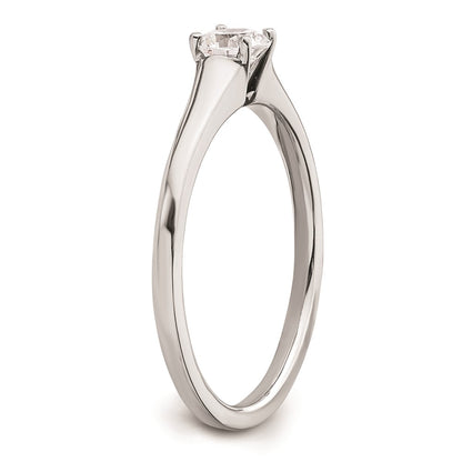 14k White Gold 1/3 carat (4.50 mm) 4-Prong Round Solitaire Engagement Ring Mounting