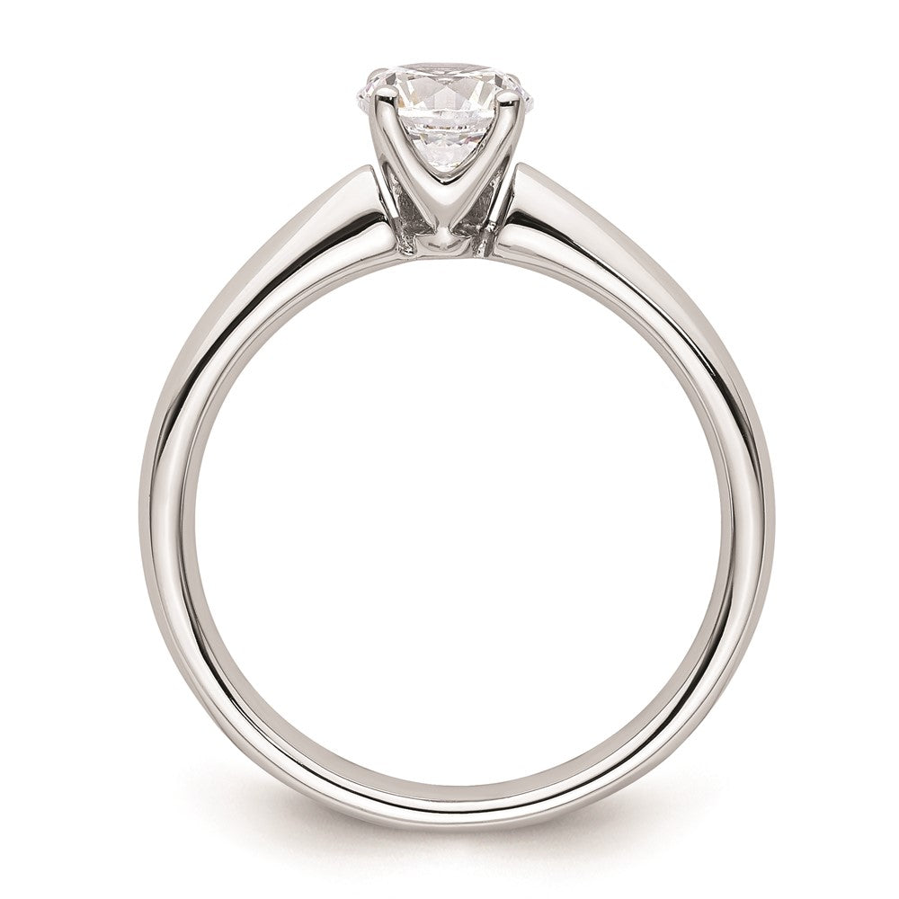 14k White Gold 3/4 carat (5.80 mm) 4-Prong Round Solitaire Engagement Ring Mounting