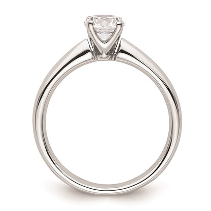 14k White Gold 3/4 carat (5.80 mm) 4-Prong Round Solitaire Engagement Ring Mounting