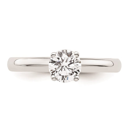 14k White Gold 3/4 carat (5.80 mm) 4-Prong Round Solitaire Engagement Ring Mounting