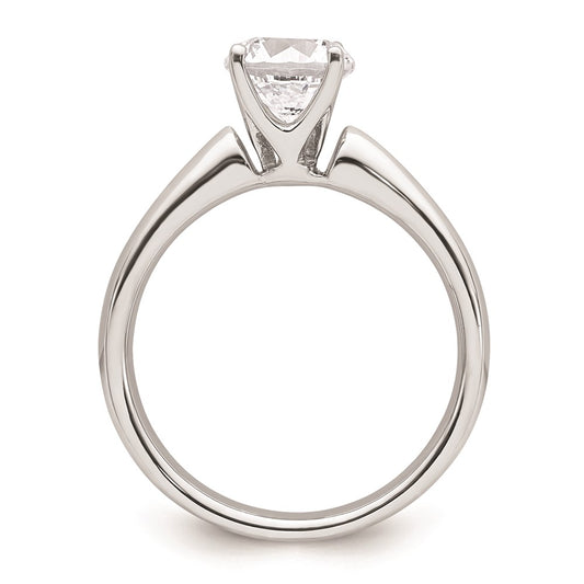 14k White Gold 1.25 carat (7.00 mm) 4-Prong Round Solitaire Engagement Ring Mounting