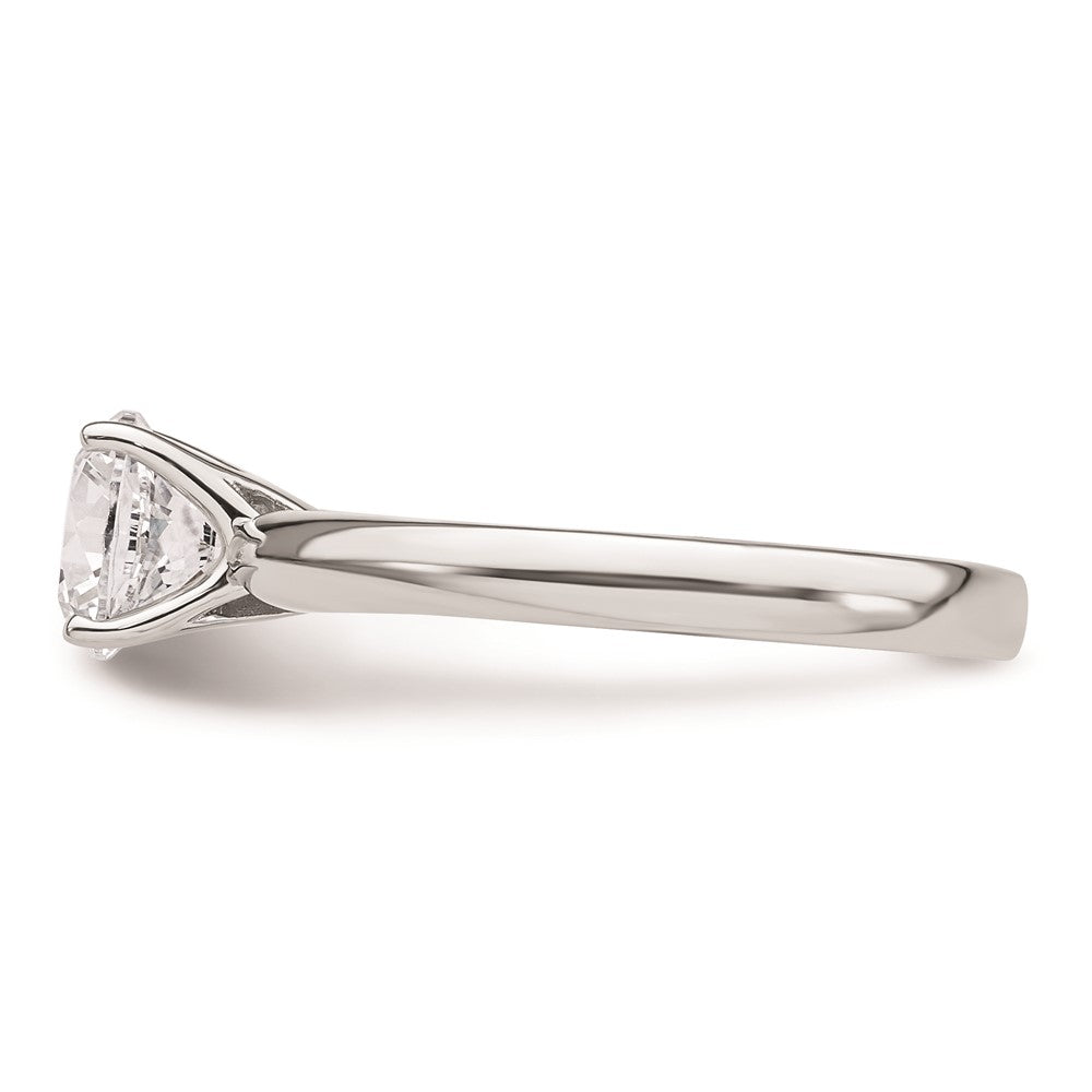 14k White Gold 1.25 carat (7.00 mm) 4-Prong Round Solitaire Engagement Ring Mounting