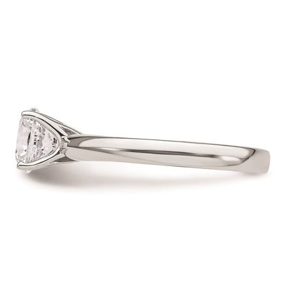 14k White Gold 1.25 carat (7.00 mm) 4-Prong Round Solitaire Engagement Ring Mounting