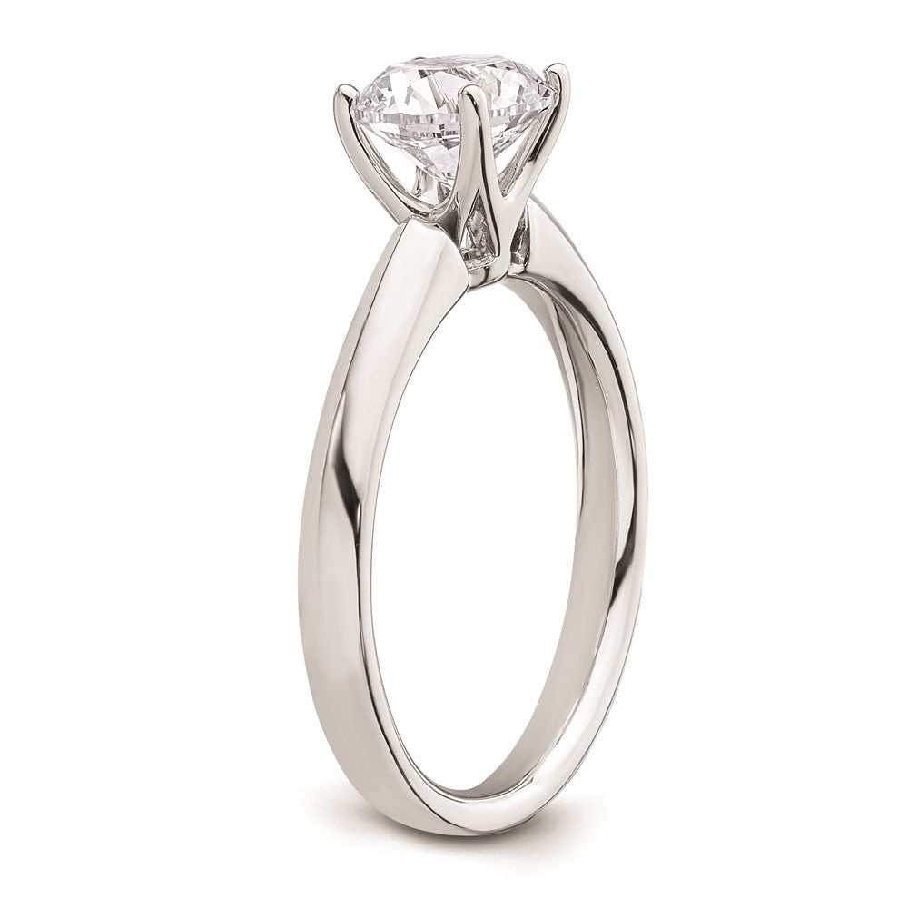 14k White Gold 1.25 carat (7.00 mm) 4-Prong Round Solitaire Engagement Ring Mounting