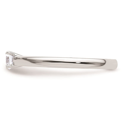 14k White Gold 1/4 carat (4.10 mm) 4-Prong Round Solitaire Engagement Ring Mounting