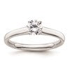 14k White Gold 1/2 carat (5.20 mm) 4-Prong Round Solitaire Engagement Ring Mounting