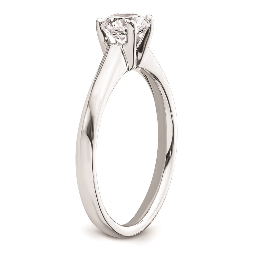 14k White Gold 3/4 carat (5.80 mm) 4-Prong Round Solitaire Engagement Ring Mounting