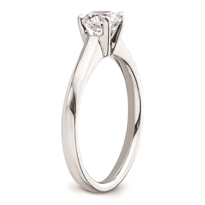 14k White Gold 3/4 carat (5.80 mm) 4-Prong Round Solitaire Engagement Ring Mounting