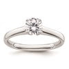14k White Gold 3/4 carat (5.80 mm) 4-Prong Round Solitaire Engagement Ring Mounting