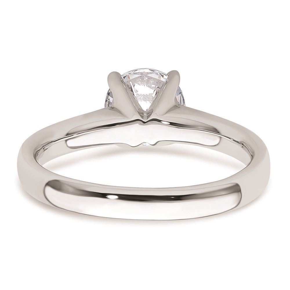 14k White Gold 1.25 carat (7.00 mm) 4-Prong Round Solitaire Engagement Ring Mounting