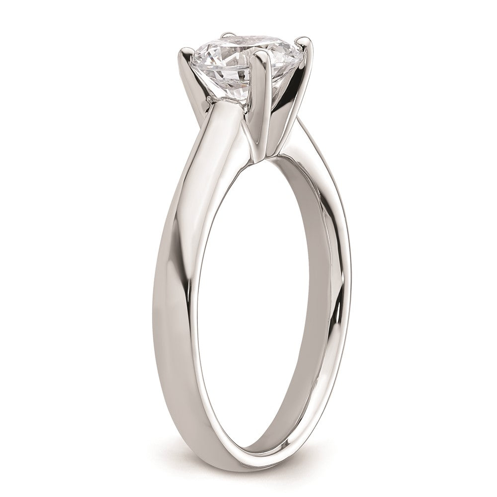 14k White Gold 1.25 carat (7.00 mm) 4-Prong Round Solitaire Engagement Ring Mounting