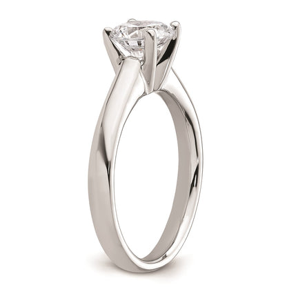 14k White Gold 1.25 carat (7.00 mm) 4-Prong Round Solitaire Engagement Ring Mounting