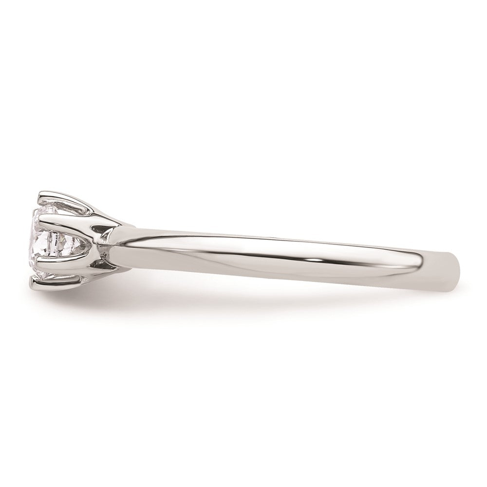 14k White Gold 1/3 carat (4.50 mm) 6-Prong Round Solitaire Engagement Ring Mounting