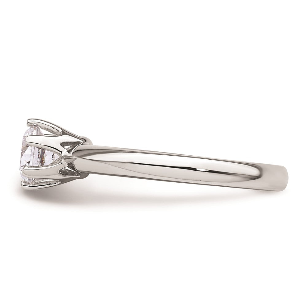 14k White Gold 3/4 carat (5.80 mm) 6-Prong Round Solitaire Engagement Ring Mounting