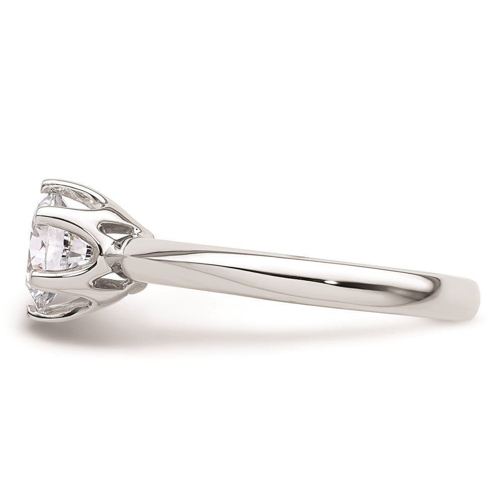 14k White Gold 1.25 carat (7.00 mm) 6-Prong Round Solitaire Engagement Ring Mounting