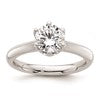 14k White Gold 1.25 carat (7.00 mm) 6-Prong Round Solitaire Engagement Ring Mounting