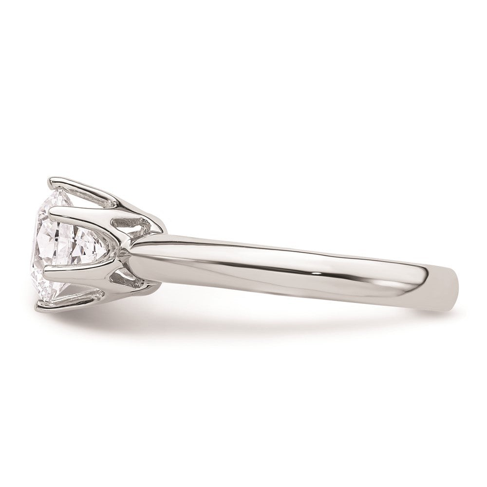 14k White Gold 1.5 carat (7.50 mm) 6-Prong Round Solitaire Engagement Ring Mounting