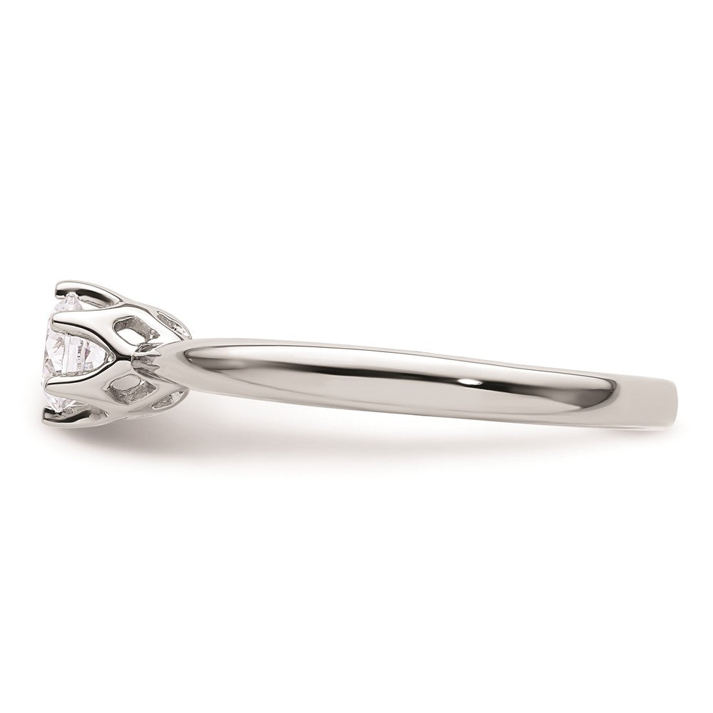 14k White Gold 1/3 carat (4.50 mm) 6-Prong Round Solitaire Engagement Ring Mounting