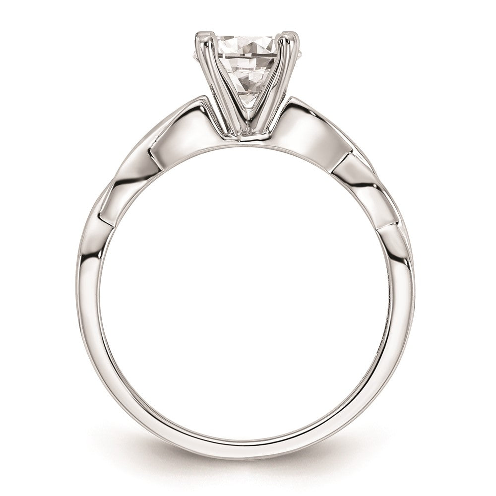 14k White Gold 3/4 carat (5.80 mm) 4-Prong Round Solitaire Engagement Ring Mounting