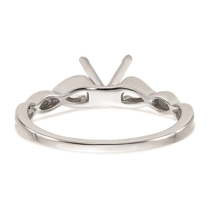 14k White Gold 3/4 carat (5.80 mm) 4-Prong Round Solitaire Engagement Ring Mounting