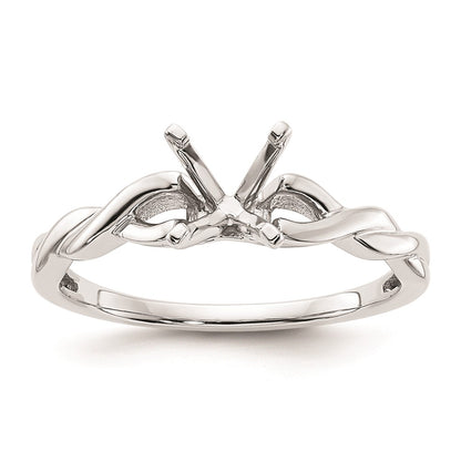 14k White Gold 3/4 carat (5.80 mm) 4-Prong Round Solitaire Engagement Ring Mounting