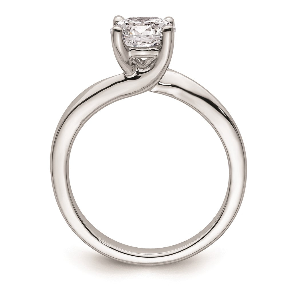 14k White Gold 1.25 carat (7.00 mm) 4-Prong Round Solitaire Engagement Ring Mounting