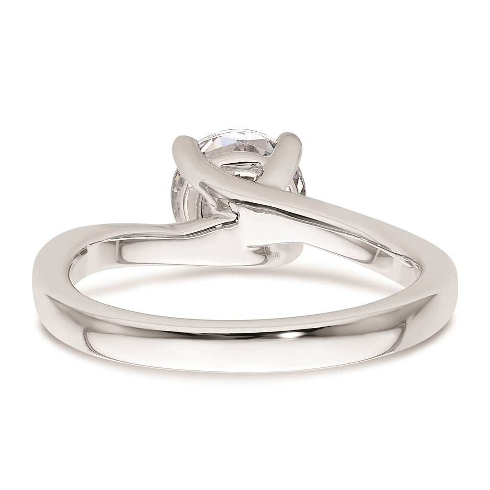 14k White Gold 1.25 carat (7.00 mm) 4-Prong Round Solitaire Engagement Ring Mounting