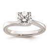 14k White Gold 1.25 carat (7.00 mm) 4-Prong Round Solitaire Engagement Ring Mounting