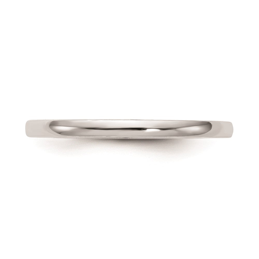 14k White Gold Polished Wedding Band