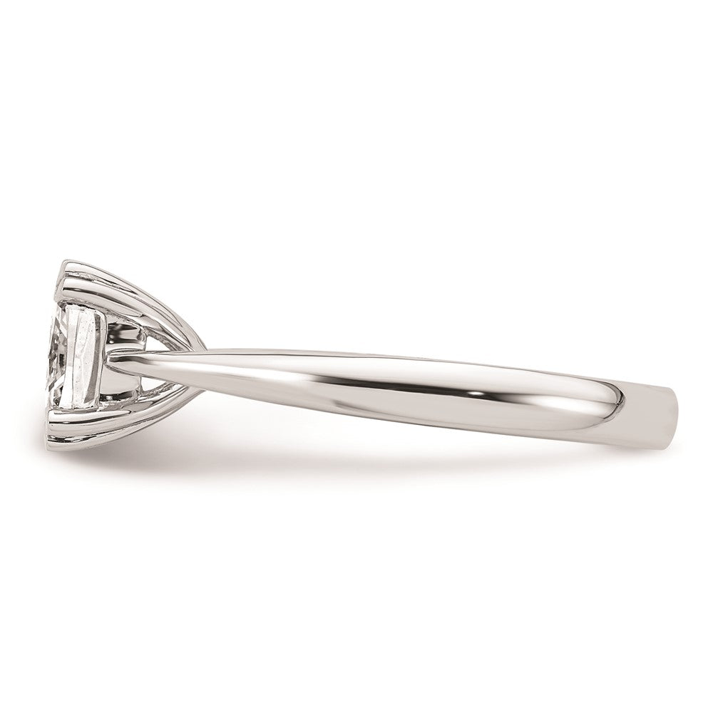14k White Gold 1.75 carat (7.00mm) 4-Prong Cushion-cut Solitaire Engagement Ring Mounting