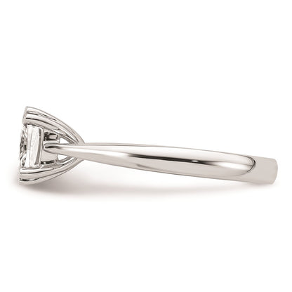 14k White Gold 1.75 carat (7.00mm) 4-Prong Cushion-cut Solitaire Engagement Ring Mounting