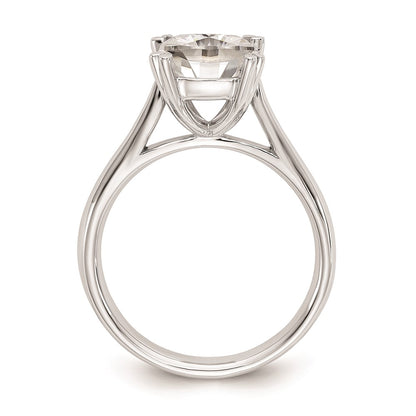 14k White Gold 2.5 carat (8.00mm) 4-Prong Cushion-cut Solitaire Engagement Ring Mounting