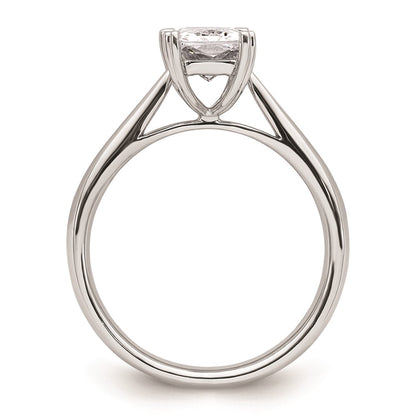 14k White Gold 1.25 carat (7.5x5.5mm) 4-Prong Emerald-cut Solitaire Engagement Ring Mounting