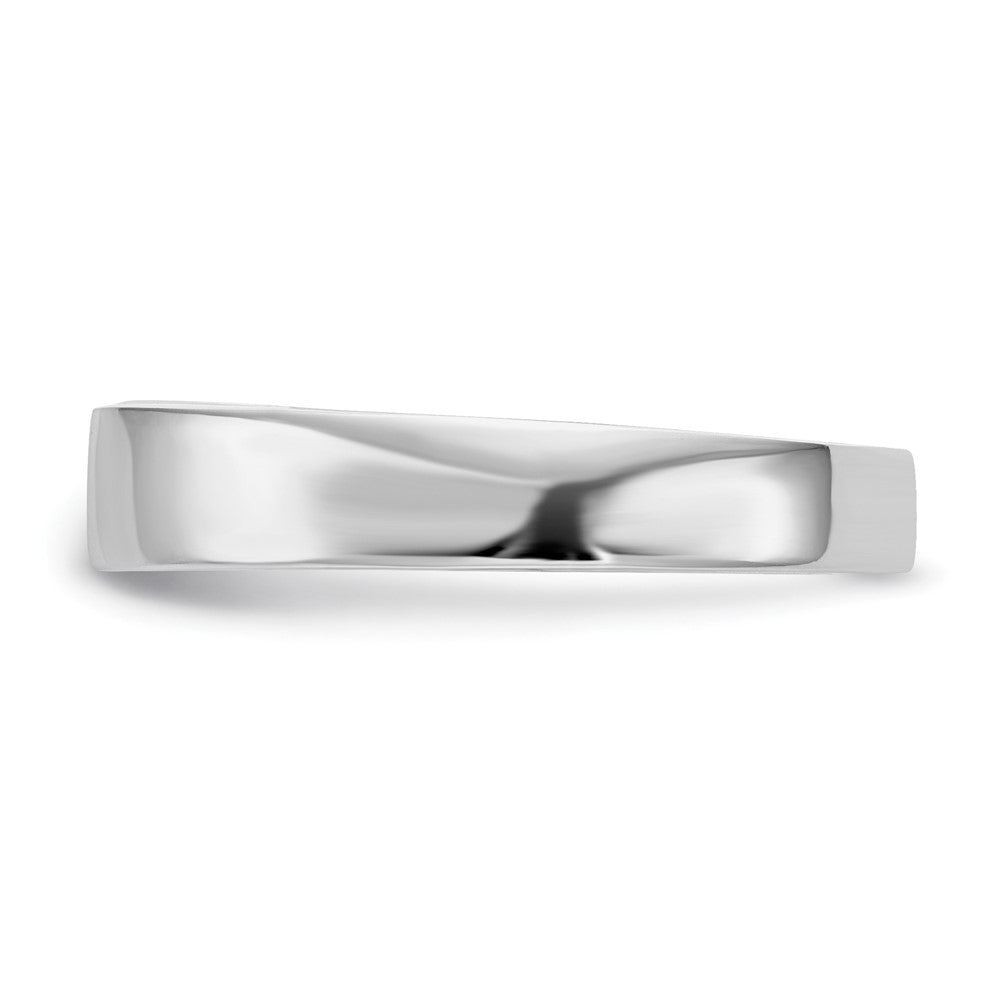 14k White Gold Peg Set 4.5mm Wide Solitaire Engagement Ring Mounting