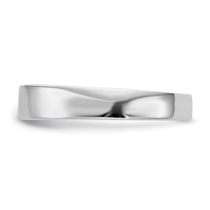 14k White Gold Peg Set 4.5mm Wide Solitaire Engagement Ring Mounting