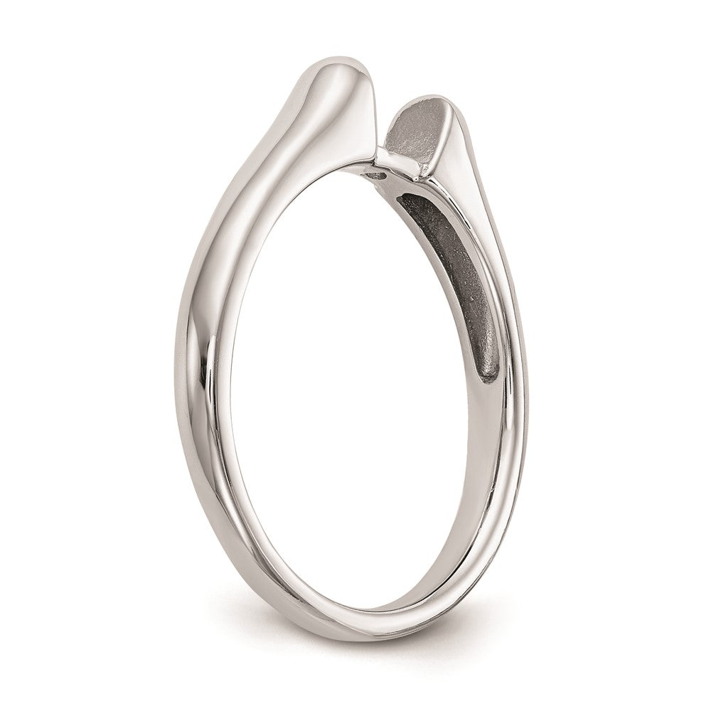 14k White Gold Peg Set 4.8mm Solitaire Engagement Ring Mounting