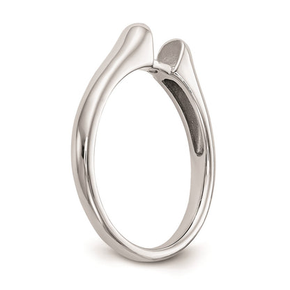 14k White Gold Peg Set 4.8mm Solitaire Engagement Ring Mounting