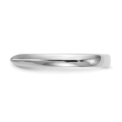 14k White Gold Peg Set 3.5mm Solitaire Engagement Ring Mounting