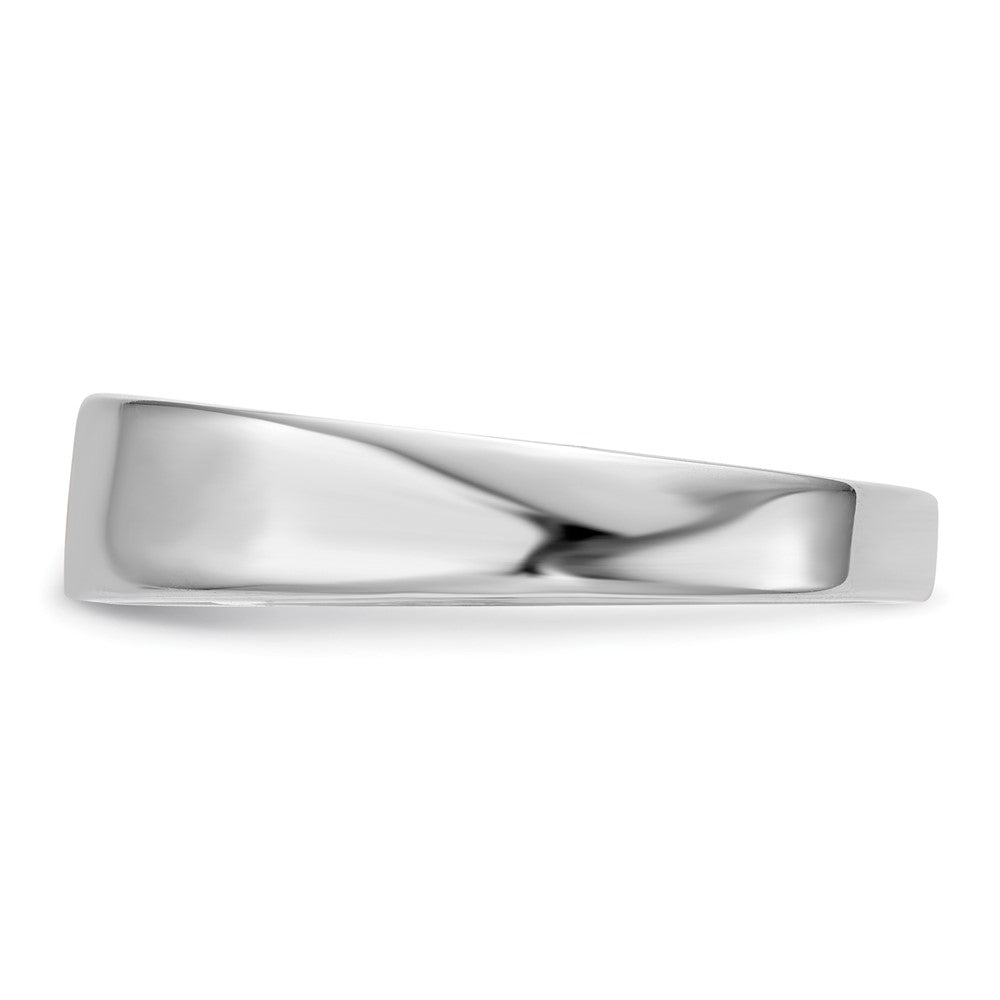 14k White Gold Peg Set 3.8mm Solitaire Engagement Ring Mounting