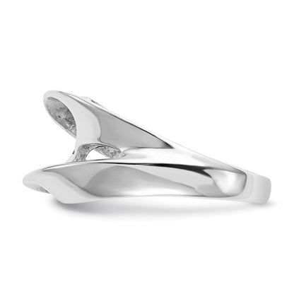 14k White Gold Peg Set Solitaire Engagement Ring Mounting